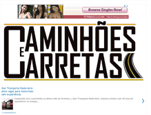 Tablet Screenshot of caminhoes-e-carretas.com